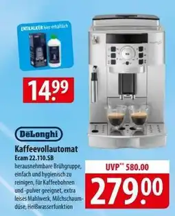 Famila Nord Ost DeLonghi Kaffeevollautomat Ecam 22.110.SB Angebot