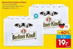 Netto Marken-Discount BERLINER KINDL Jubiläums Pilsener Angebot