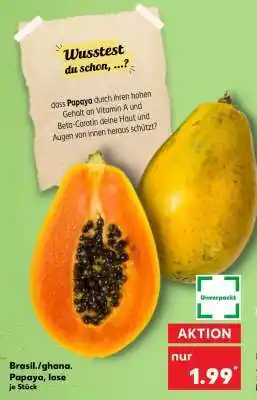 Kaufland Papaya, lose Angebot