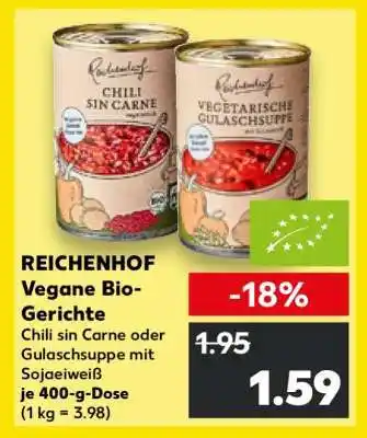 Kaufland REICHENHOF Vegane Bio-Gerichte Angebot