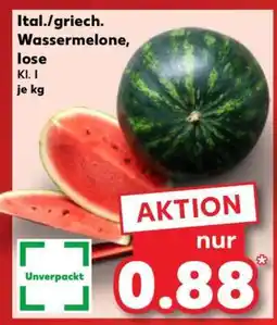 Kaufland Ital./griech. Wassermelone, lose Angebot