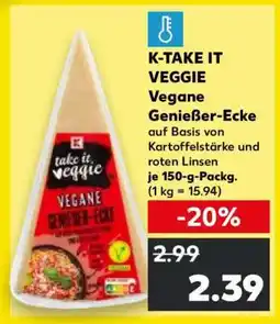 Kaufland K-TAKE IT VEGGIE Vegane Genießer-Ecke Angebot