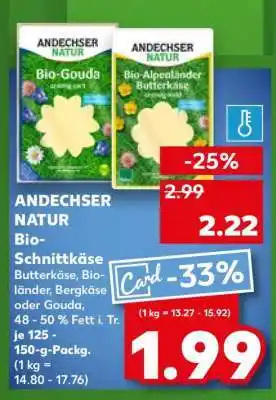 Kaufland ANDECHSER NATUR Bio-Schnittkäse Angebot