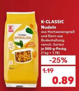 Kaufland K-CLASSIC Nudeln Angebot