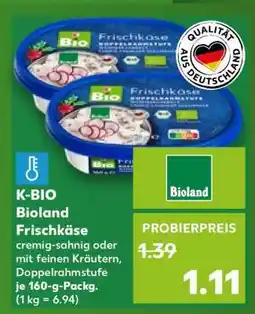 Kaufland K-BIO Bioland Frischkäse Angebot