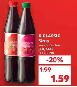 Kaufland K-CLASSIC Sirup Angebot