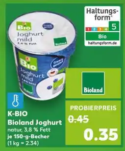 Kaufland K-BIO Bioland Joghurt Angebot