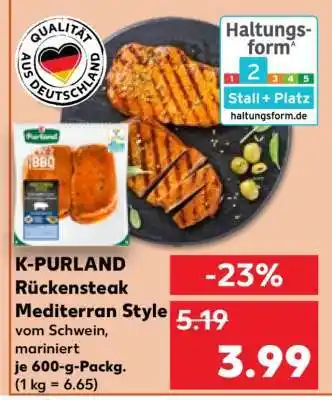 Kaufland K-PURLAND Rückensteak Mediterran Style Angebot