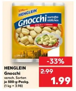 Kaufland HENGLEIN Gnocchi Angebot