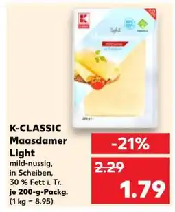 Kaufland K-CLASSIC Maasdamer Light Angebot