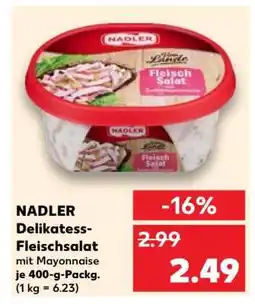 Kaufland NADLER Delikatess- Fleischsalat Angebot