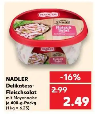 Kaufland NADLER Delikatess- Fleischsalat Angebot