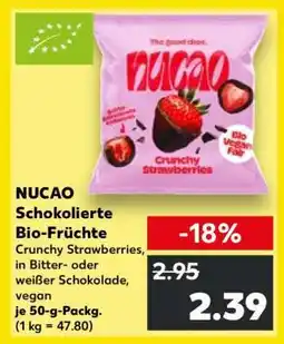 Kaufland NUCAO Schokolierte Bio-Früchte Angebot