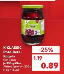 Kaufland K-CLASSIC Rote-Bete-Kugeln Angebot