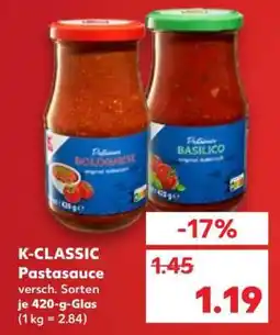 Kaufland K-CLASSIC Pastasauce Angebot
