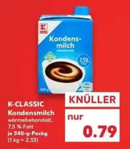 Kaufland K-CLASSIC Kondensmilch Angebot