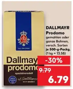 Kaufland Dallmayr Prodomo Angebot