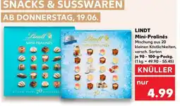 Kaufland Lindt Mini Pralinés Angebot