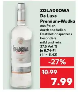 Kaufland ZOLADKOWA De Luxe Premium-Wodka Angebot