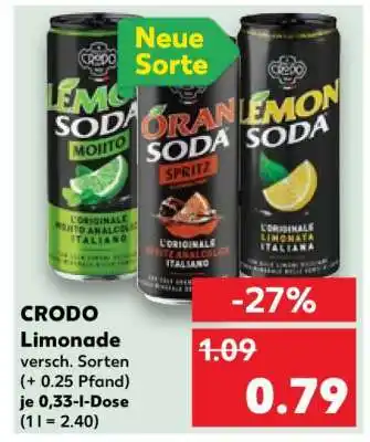 Kaufland CRODO Limonade Angebot