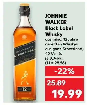 Kaufland JOHNNIE WALKER Black Label Whisky Angebot