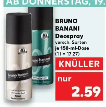 Kaufland BRUNO BANANI Deospray Angebot