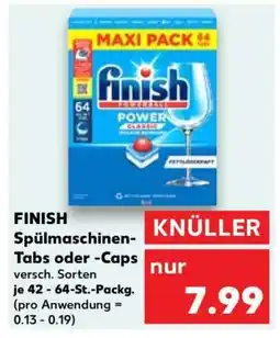 Kaufland FINISH Spülmaschinen- Tabs oder -Caps Angebot