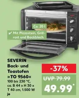 Kaufland SEVERIN Back- und Toastofen TO 9560 Angebot