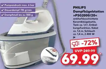 Kaufland PHILIPS Dampfbügelstation PSG2000/20 Angebot