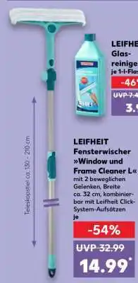 Kaufland LEIFHEIT Fensterwischer Window und Frame Cleaner L Angebot