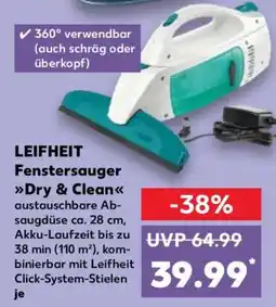 Kaufland LEIFHEIT Fenstersauger Dry & Clean Angebot