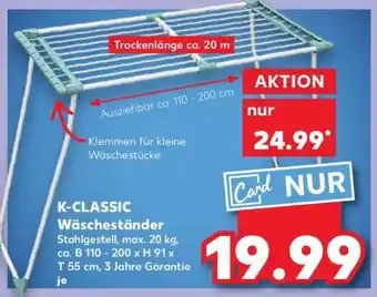 Kaufland K-CLASSIC Wäscheständer Angebot