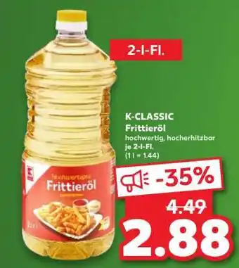Kaufland K-CLASSIC Frittieröl Angebot