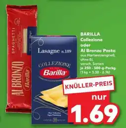 Kaufland BARILLA Collezione oder Al Bronzo Pasta Angebot