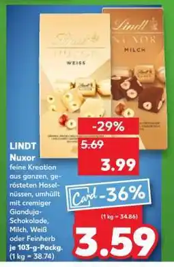 Kaufland LINDT Nuxor Angebot