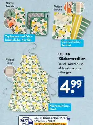 Aldi Süd CROFTON Küchentextilien Angebot