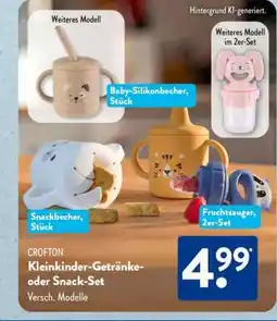 Aldi Süd CROFTON Kleinkinder-Getränke- oder Snack-Set Angebot