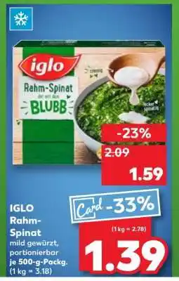 Kaufland IGLO Rahm- Spinat Angebot