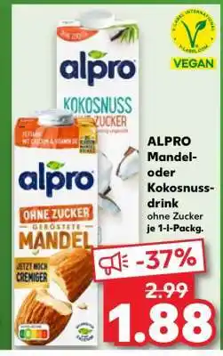 Kaufland ALPRO Mandel- oder Kokosnuss-drink Angebot