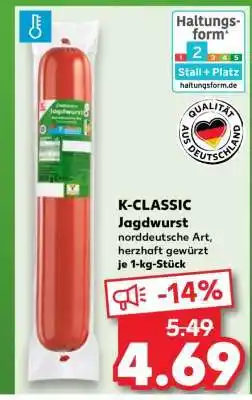 Kaufland K-CLASSIC Jagdwurst Angebot