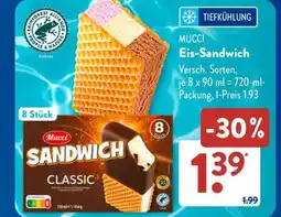 Aldi Süd MUCCI Eis-Sandwich Angebot