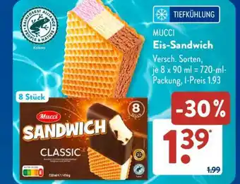 Aldi Süd MUCCI Eis-Sandwich Angebot