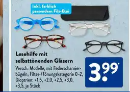 Aldi Süd Lesehilfe mit selbsttönenden Gläsern Angebot