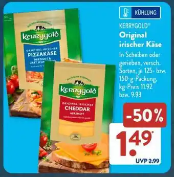 Aldi Süd Kerrygold Original irischer Käse Angebot