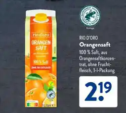 Aldi Süd RIO D’ORO Orangensaft Angebot