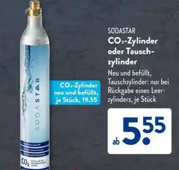 Aldi Süd SODASTAR CO₂-Zylinder oder Tauschzylinder Angebot