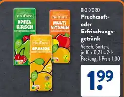 Aldi Süd RIO D’ORO Fruchtsaft oder Erfrischungsgetränk Angebot