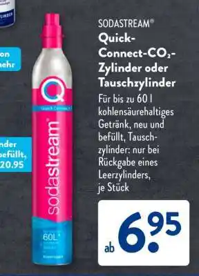 Aldi Süd SodaStream Quick-Connect-CO₂-Zylinder oder Tauschzylinder Angebot