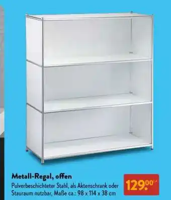 Aldi Süd Metall-Regal, offen Angebot