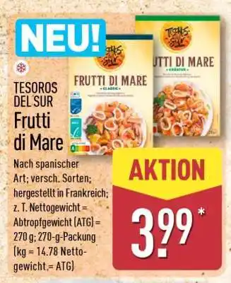 Aldi Nord TESOROS DEL SUR Frutti di Mare Angebot